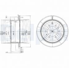 Delphi BG3188 - Brzdový kotúč