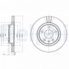 Delphi BG3198 - Brzdový kotúč