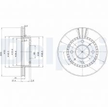 Delphi BG3206 - Brzdový kotúč
