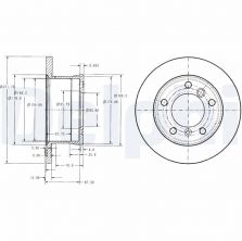 Delphi BG3237 - Brzdový kotúč