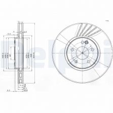 Delphi BG3238 - Brzdový kotúč