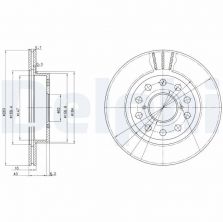 Delphi BG3268 - Brzdový kotúč