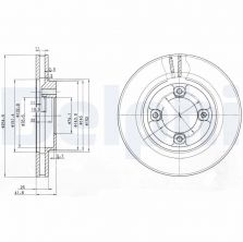 Delphi BG3272 - Brzdový kotúč