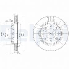 Delphi BG3335 - Brzdový kotúč