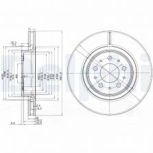 Delphi BG3418 - Brzdový kotúč