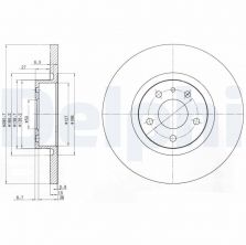 Delphi BG3420 - Brzdový kotúč