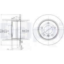 Delphi BG3592 - Brzdový kotúč