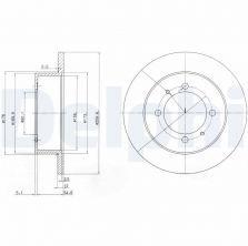 Delphi BG3609 - Brzdový kotúč