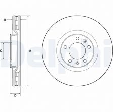 Delphi BG3683 - Brzdový kotúč