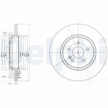 Delphi BG3728 - Brzdový kotúč