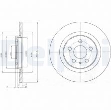Delphi BG3741 - Brzdový kotúč