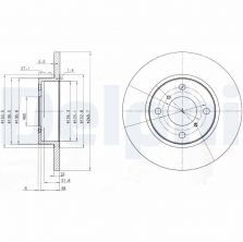 Delphi BG3769 - Brzdový kotúč