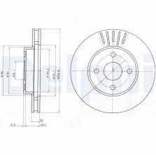 Delphi BG3781 - Brzdový kotúč