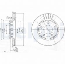Delphi BG3785 - Brzdový kotúč