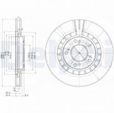 Delphi BG3796 - Brzdový kotúč
