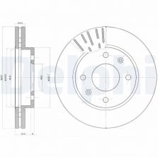 Delphi BG3801 - Brzdový kotúč