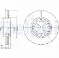 Delphi BG3817 - Brzdový kotúč