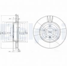 Delphi BG3830 - Brzdový kotúč