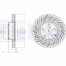 Delphi BG3882 - Brzdový kotúč