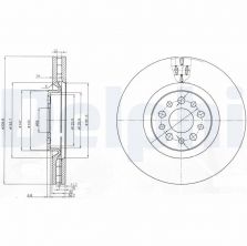 Delphi BG3898 - Brzdový kotúč
