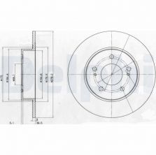 Delphi BG3904 - Brzdový kotúč