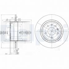 Delphi BG3908 - Brzdový kotúč