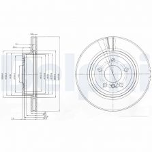 Delphi BG3938 - Brzdový kotúč