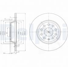 Delphi BG3954 - Brzdový kotúč