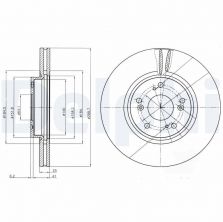 Delphi BG3978 - Brzdový kotúč