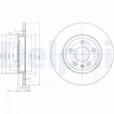 Delphi BG3996 - Brzdový kotúč