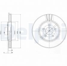 Delphi BG4000 - Brzdový kotúč
