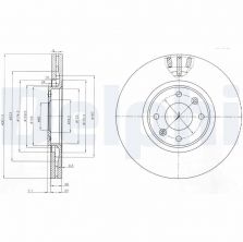 Delphi BG4002 - Brzdový kotúč
