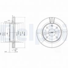 Delphi BG4003 - Brzdový kotúč