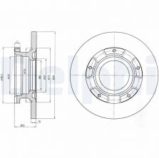 Delphi BG4008 - Brzdový kotúč