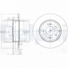 Delphi BG4012 - Brzdový kotúč