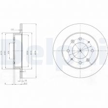 Delphi BG4017 - Brzdový kotúč