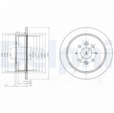 Delphi BG4018 - Brzdový kotúč