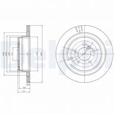 Delphi BG4021 - Brzdový kotúč