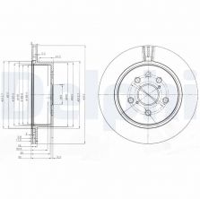 Delphi BG4024 - Brzdový kotúč