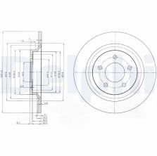 Delphi BG4026 - Brzdový kotúč