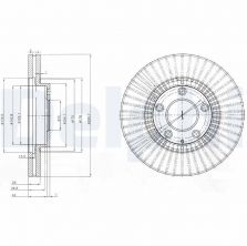Delphi BG4027 - Brzdový kotúč
