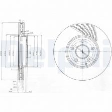 Delphi BG4029 - Brzdový kotúč