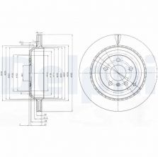 Delphi BG4030 - Brzdový kotúč