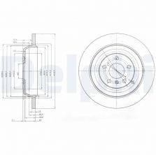 Delphi BG4031 - Brzdový kotúč