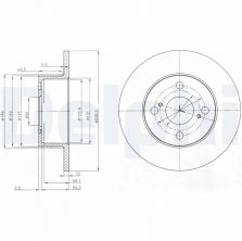 Delphi BG4050 - Brzdový kotúč