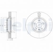 Delphi BG4080 - Brzdový kotúč