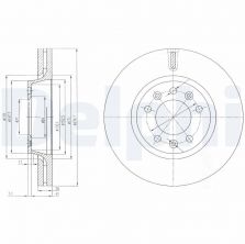 Delphi BG4084 - Brzdový kotúč