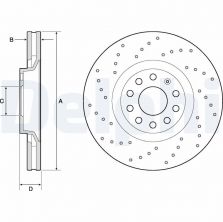 Delphi BG4086 - Brzdový kotúč