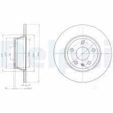 Delphi BG4089 - Brzdový kotúč