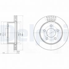 Delphi BG4103 - Brzdový kotúč
